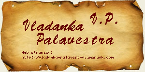 Vladanka Palavestra vizit kartica